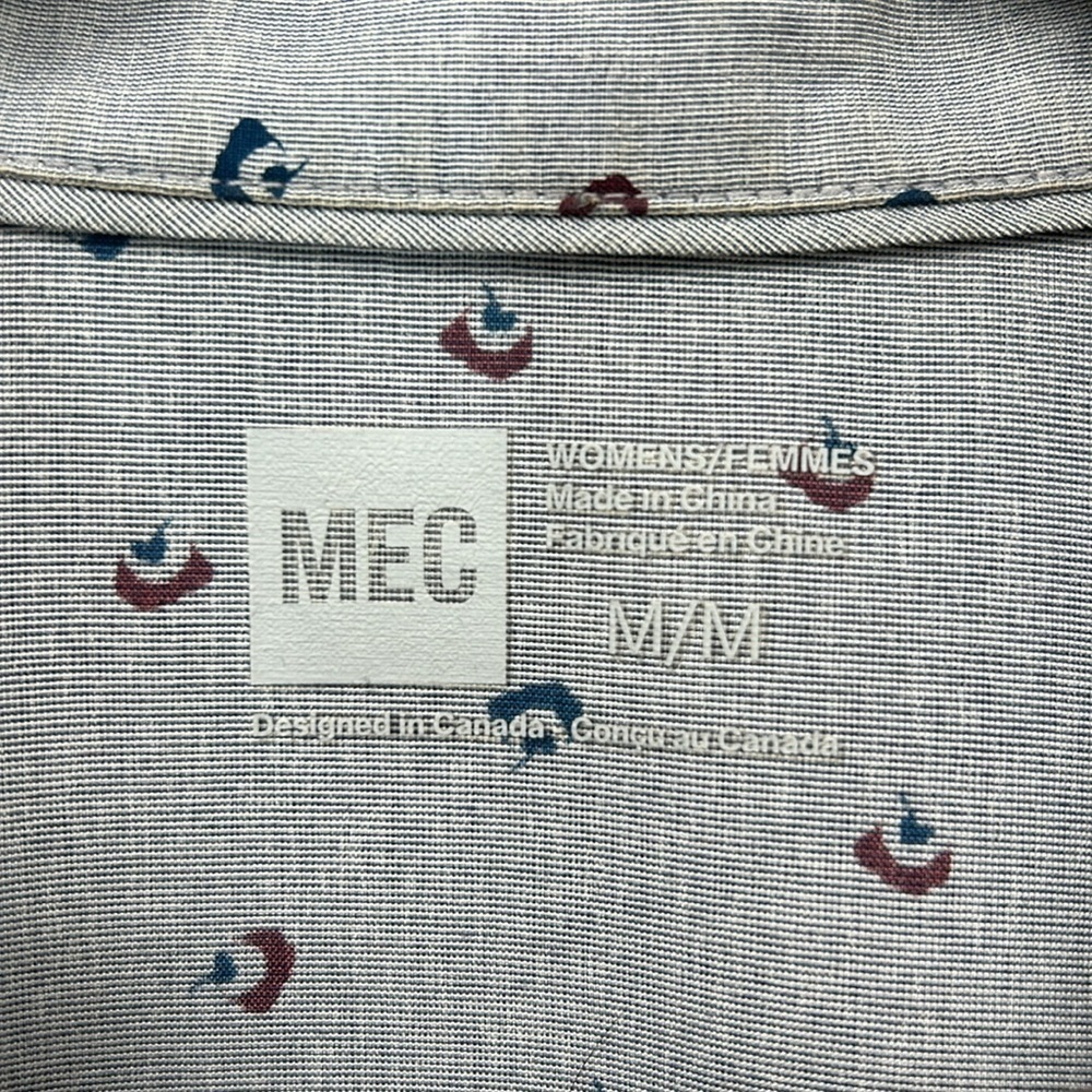 MEC Patterned Button Short Sleeve Women's Shirt Lightweight - Picture 7 of 10